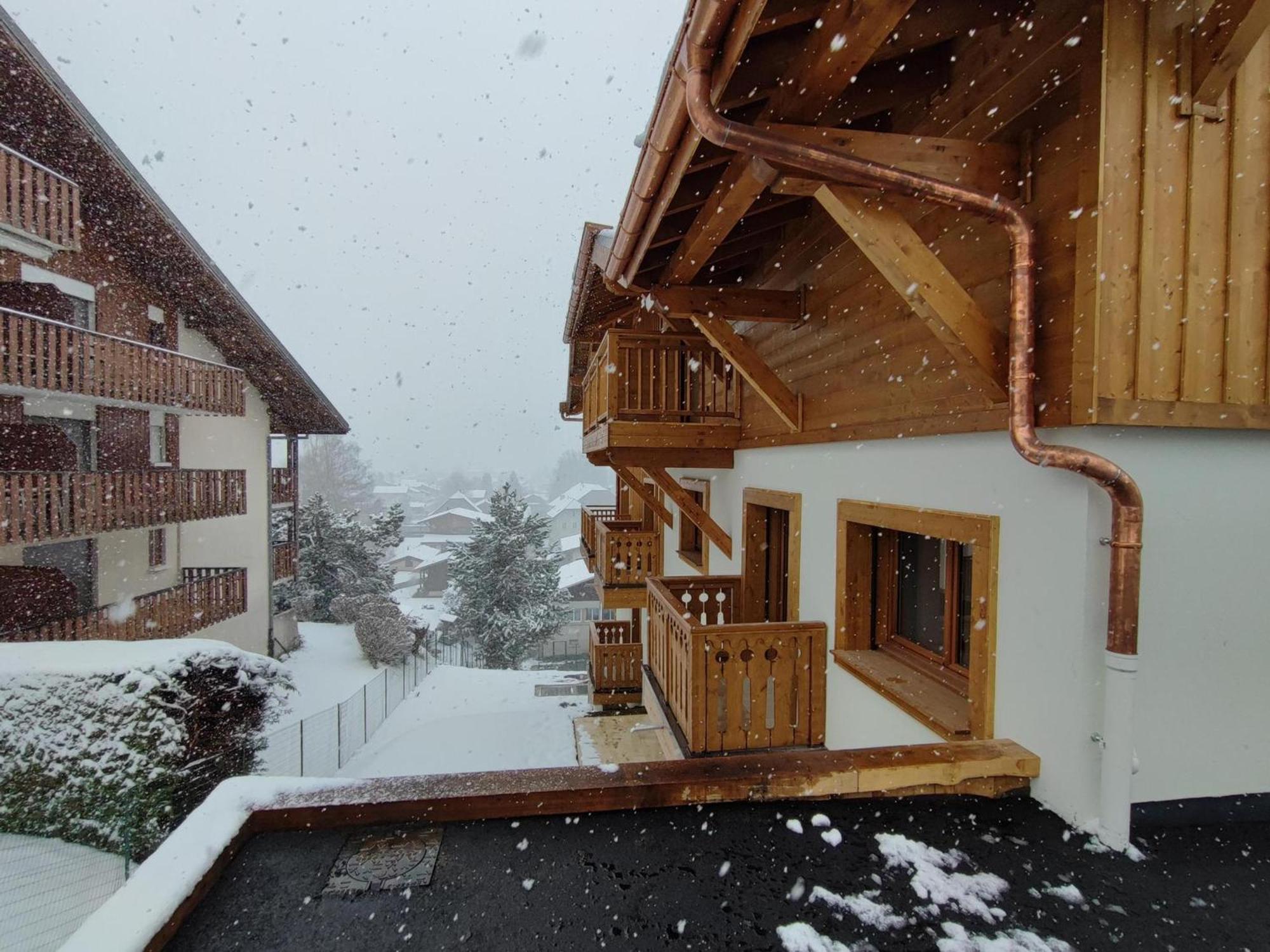 Appartement Familial Neuf Pres Du Village, 3 Chambres, Balcon Sud, Parking, Proche Ski-Bus, Samoens - Fr-1-642-80 מראה חיצוני תמונה